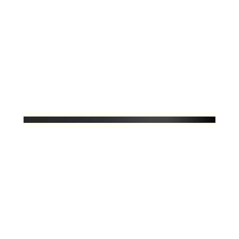 Metal Linear Shade Wall Sconce Modern Style 1- Light Wall Mounted Light in Black