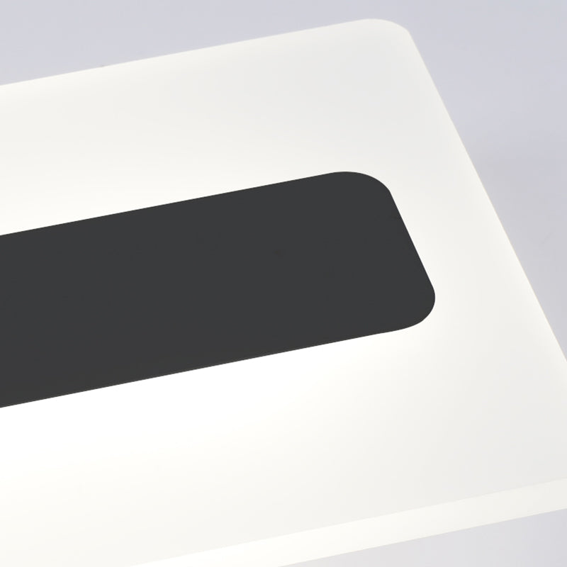 Metal Linear Shade Wall Sconce Modern Style 1- Light Wall Mounted Light in Black