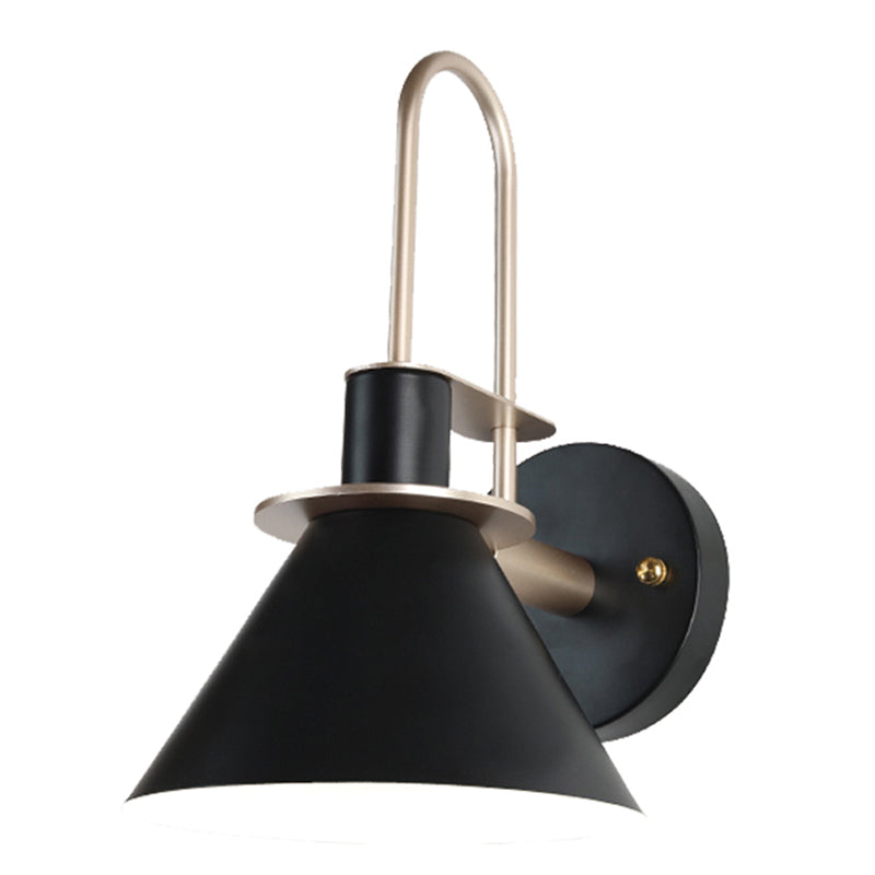 Geometric Shade Metal Wall Sconce Industrial Style Single Light Wall Mounted Light