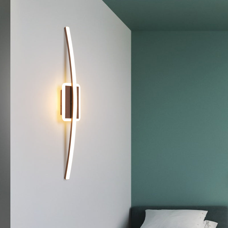 Linearer Schatten Metall Wandleuchten moderner Stil 1-Licht-Wandmontage Licht