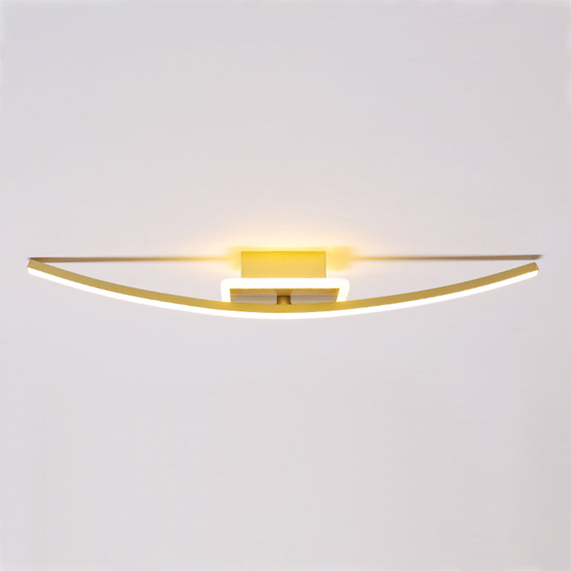 Linearer Schatten Metall Wandleuchten moderner Stil 1-Licht-Wandmontage Licht