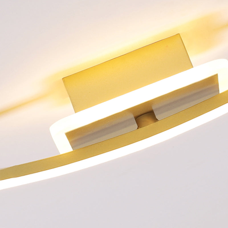 Linearer Schatten Metall Wandleuchten moderner Stil 1-Licht-Wandmontage Licht