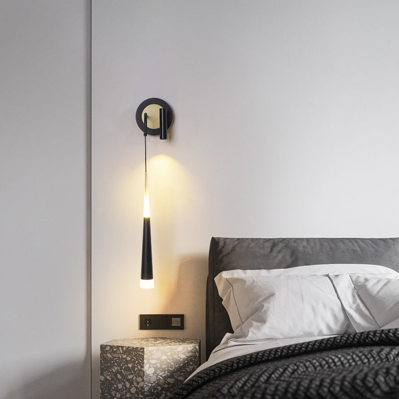 Multi Lights Cylinder Wall Sconces Modern Style Metal Wall Mounted Reading Lights