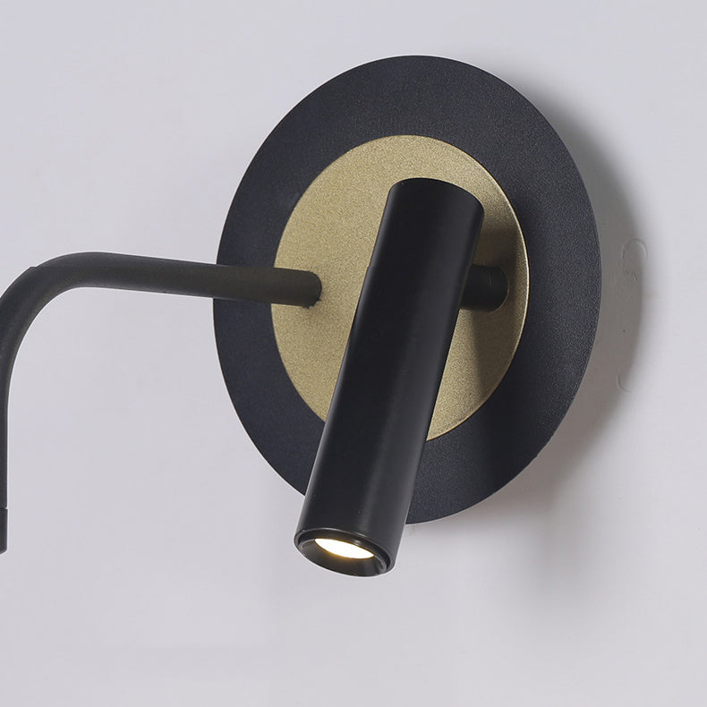 Multi Lights Cylinder Wall Sconces Modern Style Metal Wall Mounted Reading Lights