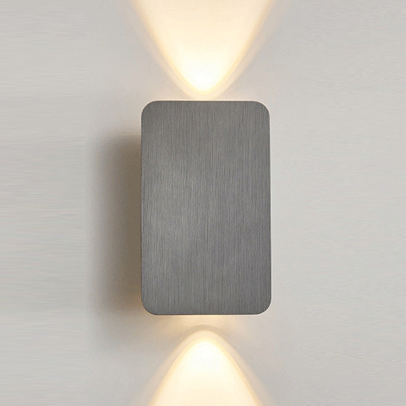 Postmodern Metal Wall Light 2 Lights Wall Sconce Light with Aluminum Shade