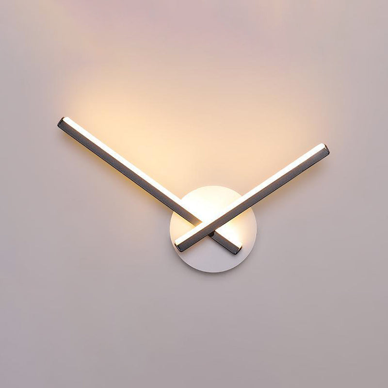 Modern Simple Metal Wall Light Geometry LED Wall Lamp with Acrylic Shade for Bedroom
