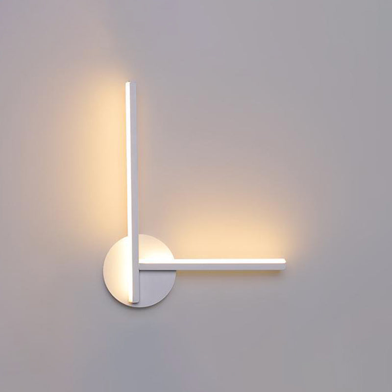 Modern Simple Metal Wall Light Geometry LED Wall Lamp with Acrylic Shade for Bedroom