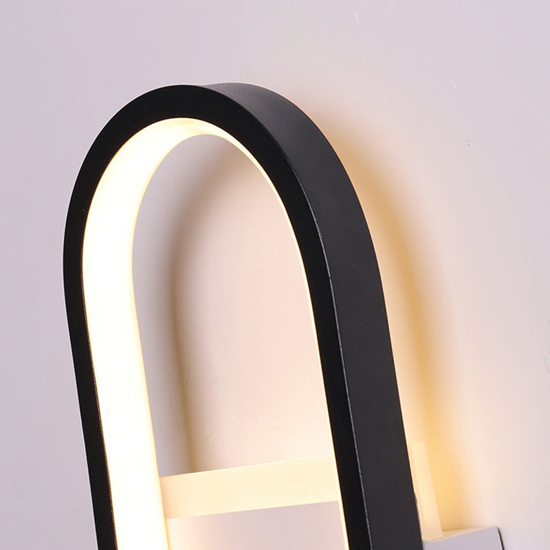 Modern Simple Metal Wall Light Geometry LED Wall Lamp with Acrylic Shade for Bedroom