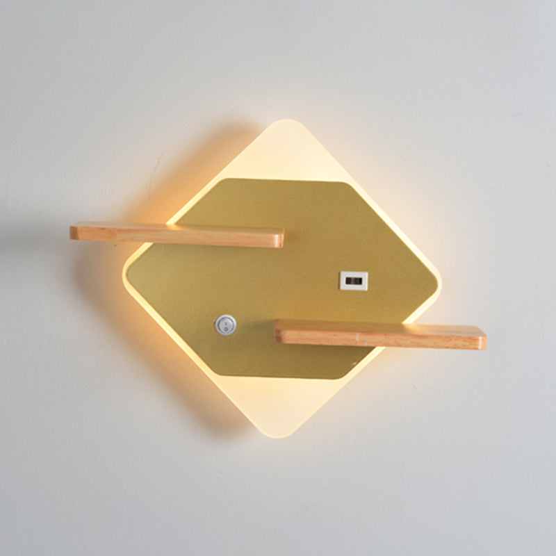Geometry Shape Metal Wall Lighting Ideas Modern Style Wall Mounted Lighting