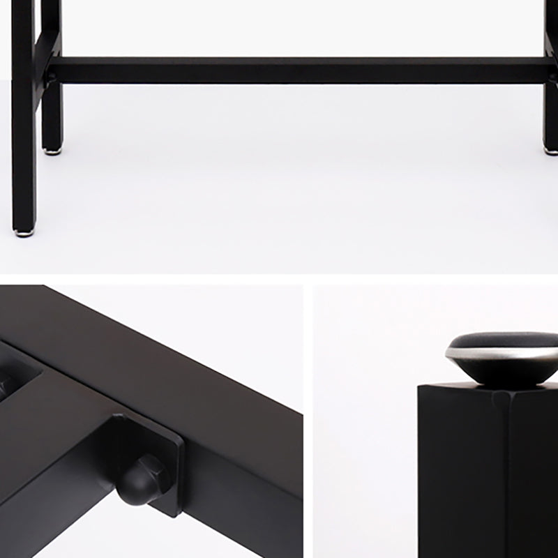 Footrest Outdoor Cocktail Bar Table Industrial Wood Rectangle Counter Table