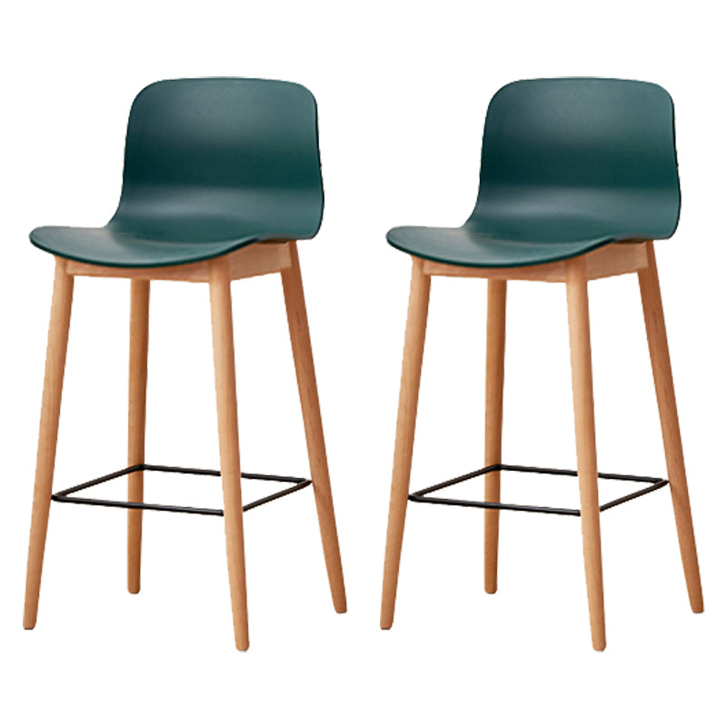 Modern Style Plastic Bar-stool Wooden Counter Bar Stool for Home