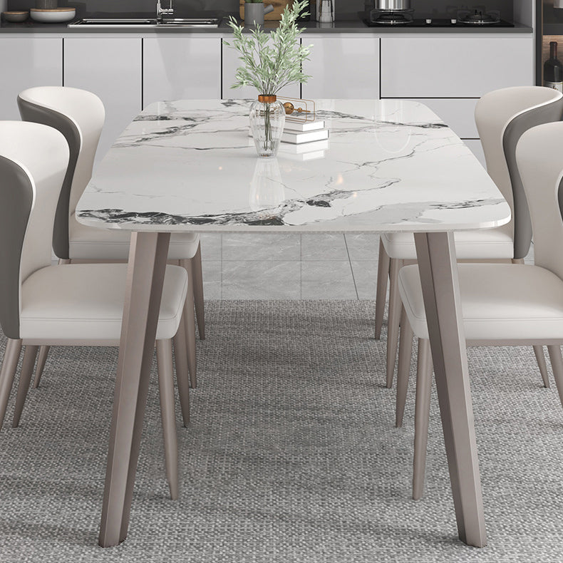 Designer Style Sintered Stone Top Dining Set Rectangle 1/4/5/7 Pieces Dining Table Set
