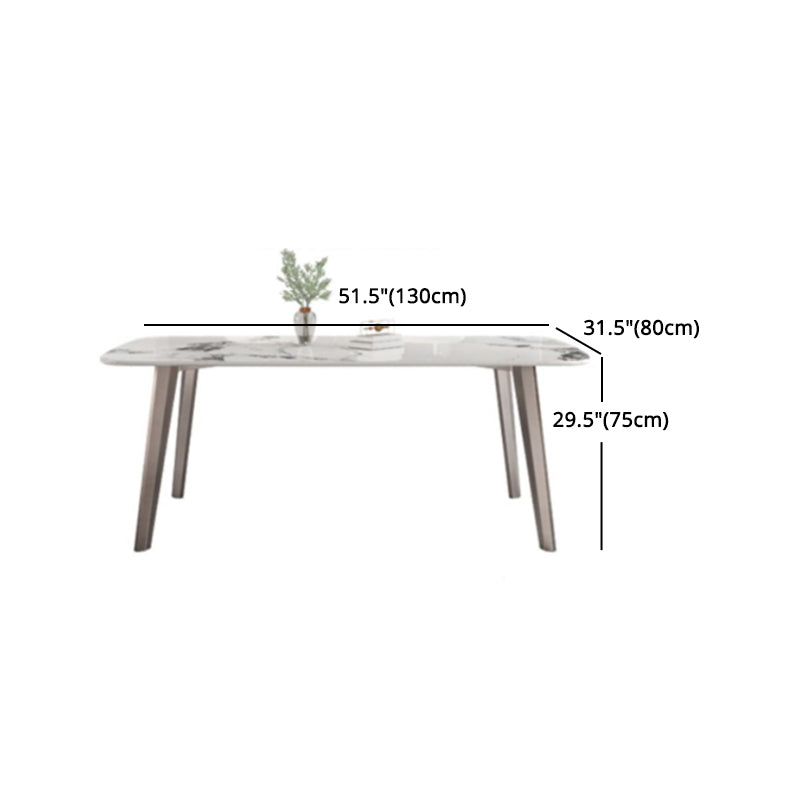 Designer Style Sintered Stone Top Dining Set Rectangle 1/4/5/7 Pieces Dining Table Set