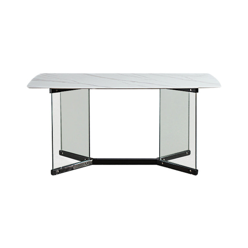 Designer Style Sintered Stone Dining Set Rectangle 1/2/5/7 Pieces Dining Room Table Set