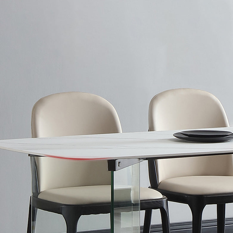 Designer Style Sintered Stone Dining Set Rectangle 1/2/5/7 Pieces Dining Room Table Set