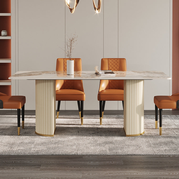 Designer Style Sintered Stone Top Dining Set 1/4/5/7 Pieces Dining Room Table Set