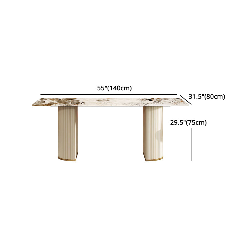 Designer Style Sintered Stone Top Dining Set 1/4/5/7 Pieces Dining Room Table Set