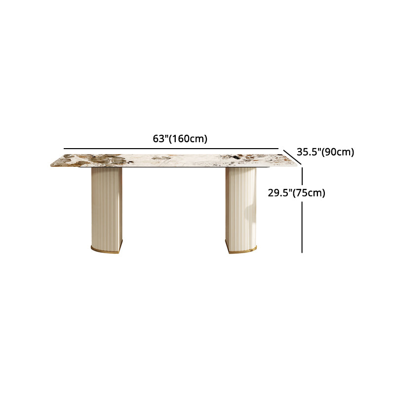Designer Style Sintered Stone Top Dining Set 1/4/5/7 Pieces Dining Room Table Set