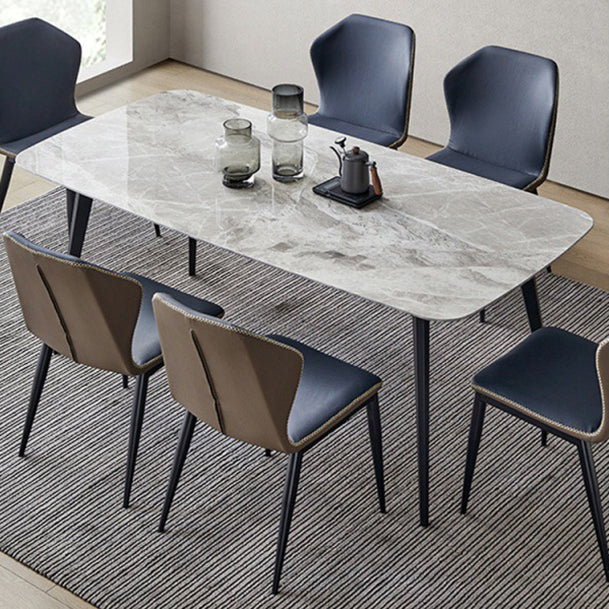 Designer Style Sintered Stone Dining Set Rectangle 1/4/5/7 Pieces Dining Room Table Set