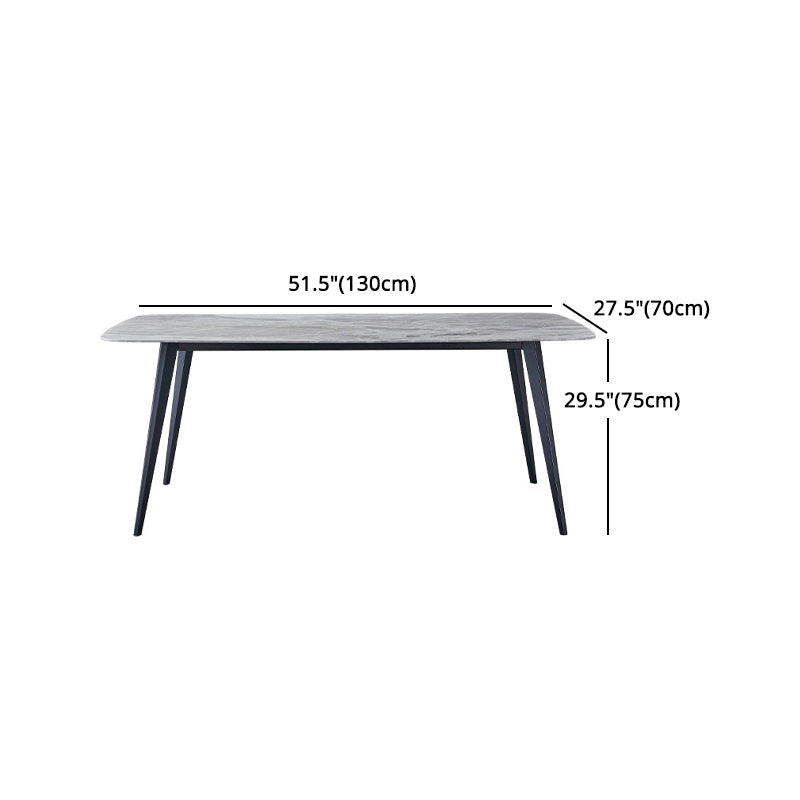 Designer Style Sintered Stone Dining Set Rectangle 1/4/5/7 Pieces Dining Room Table Set