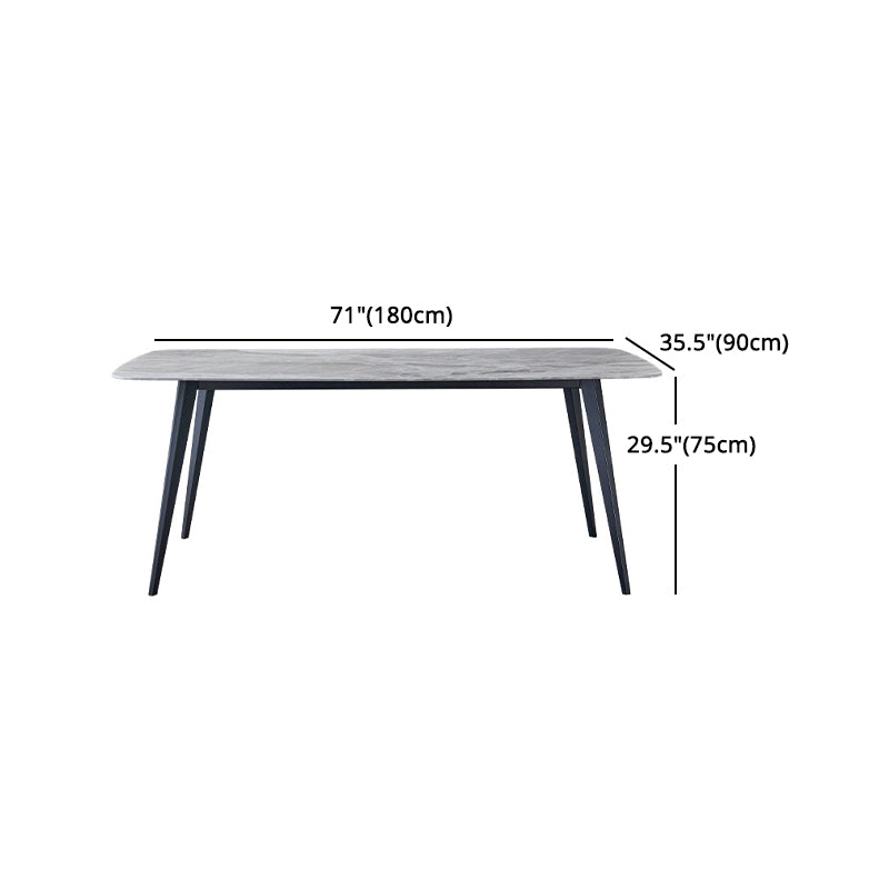 Designer Style Sintered Stone Dining Set Rectangle 1/4/5/7 Pieces Dining Room Table Set