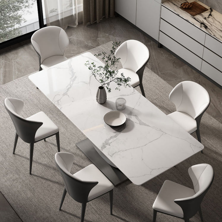 Designer Style Sintered Stone Dining Set Rectangle 1/4/5/7 Pieces Dining Table Set