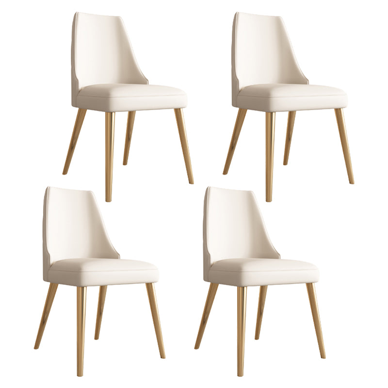Modern Leatherwear Dinette Set 1/4/5/7 Pieces White Sintered Stone Top Dining Table Set
