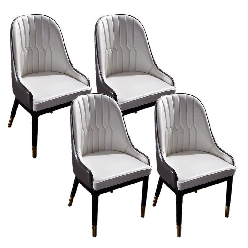 Dining Room Side Chairs Glam Solid Wood Kitchen Armless Chair for Home