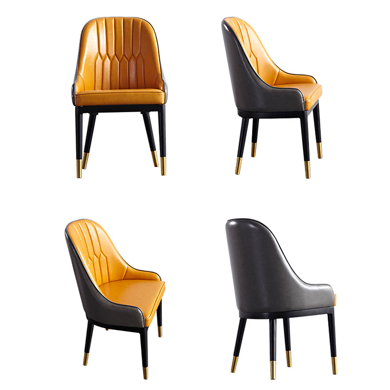 Dining Room Side Chairs Glam Solid Wood Kitchen Armless Chair for Home