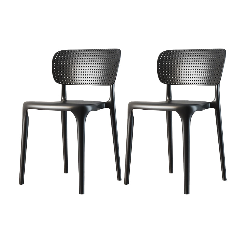 Contemporary Style Side Chair Plastic Dining Side Chair for Indoor