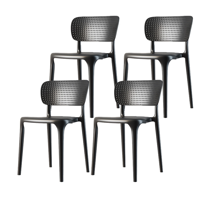 Contemporary Style Side Chair Plastic Dining Side Chair for Indoor