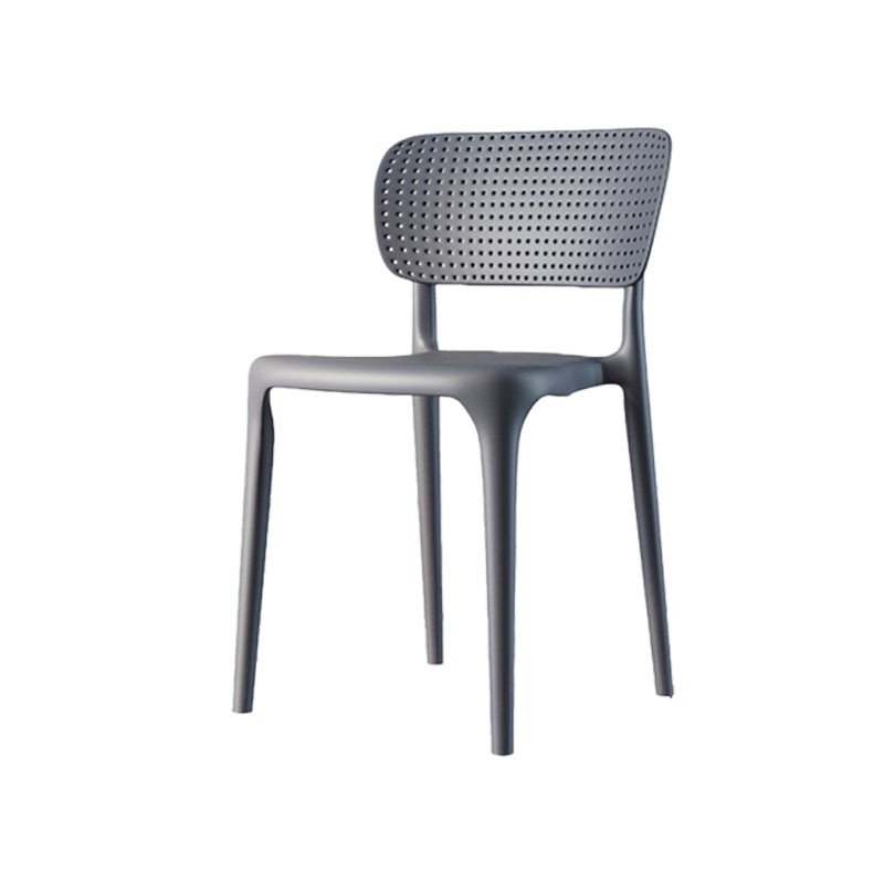 Contemporary Style Side Chair Plastic Dining Side Chair for Indoor