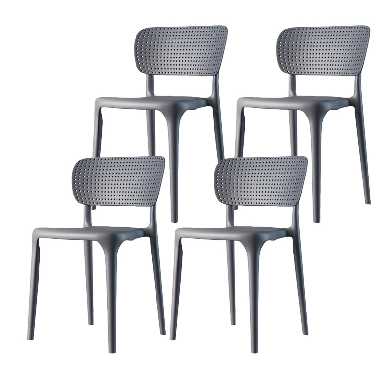 Contemporary Style Side Chair Plastic Dining Side Chair for Indoor