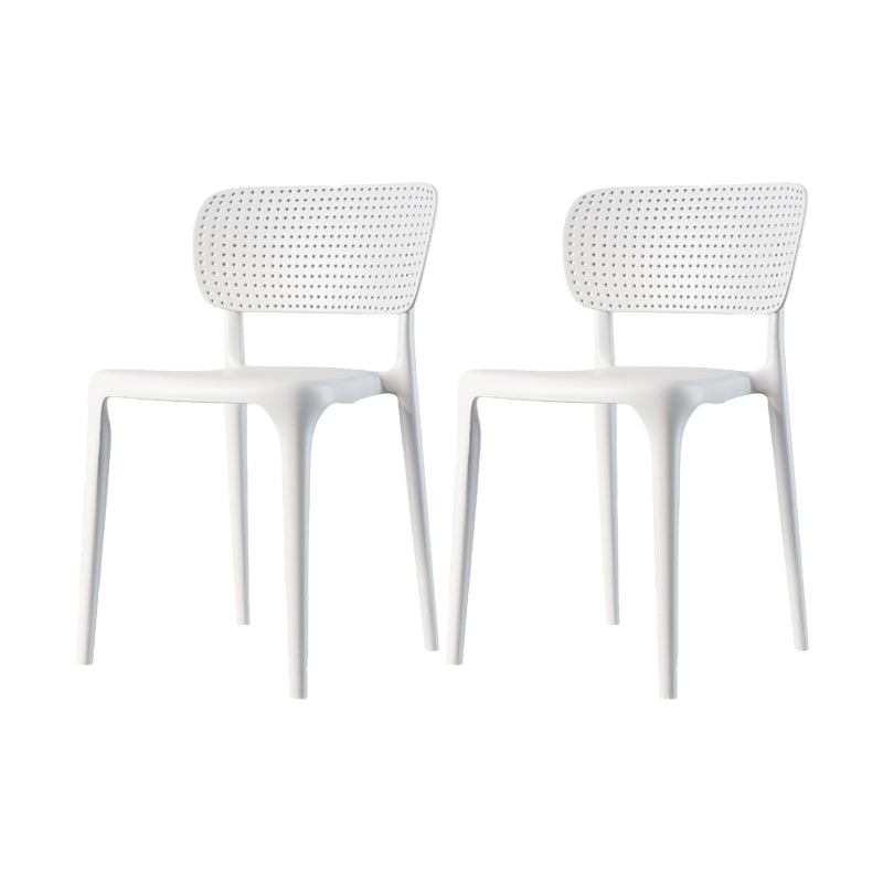 Contemporary Style Side Chair Plastic Dining Side Chair for Indoor