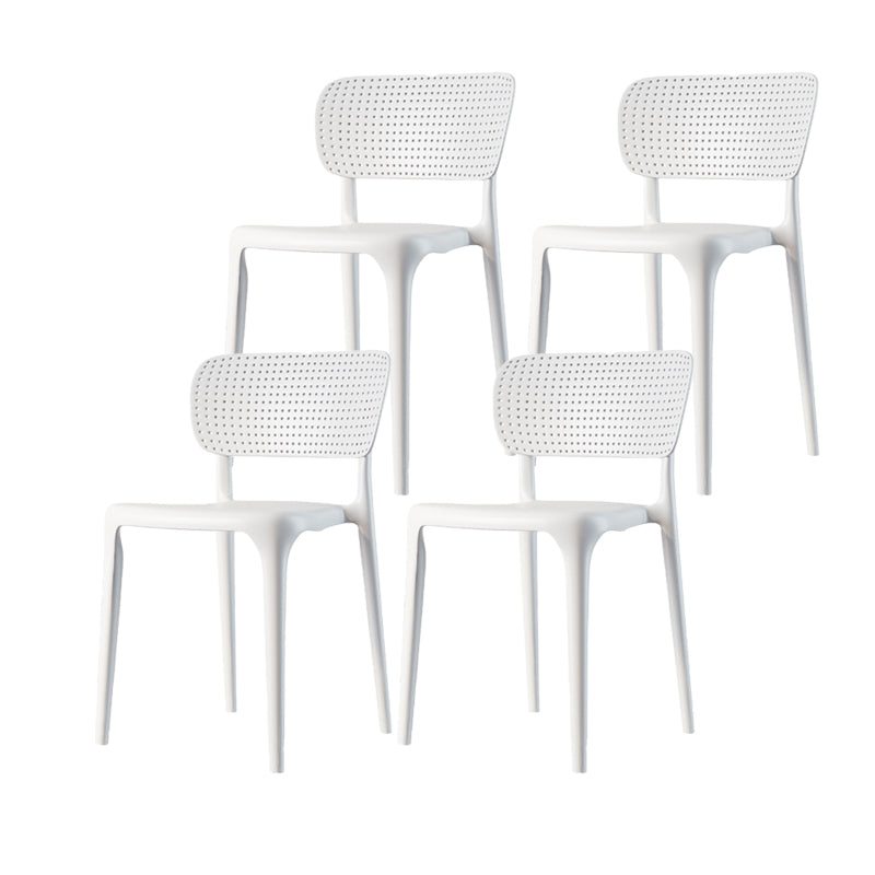 Contemporary Style Side Chair Plastic Dining Side Chair for Indoor