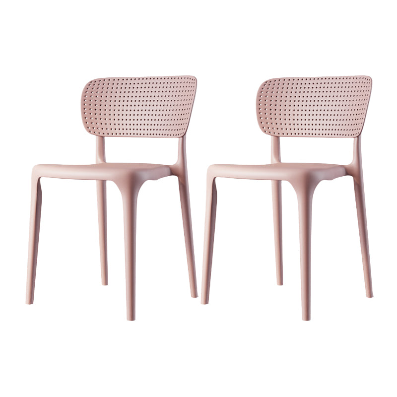Contemporary Style Side Chair Plastic Dining Side Chair for Indoor