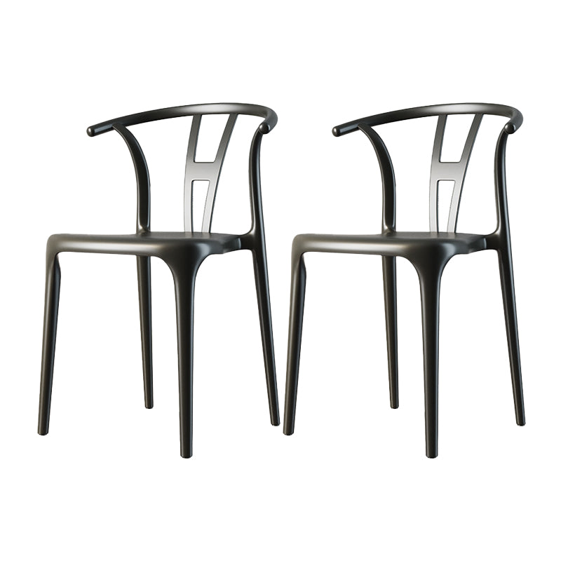 Contemporary Style Side Chair Plastic Dining Side Chair for Indoor