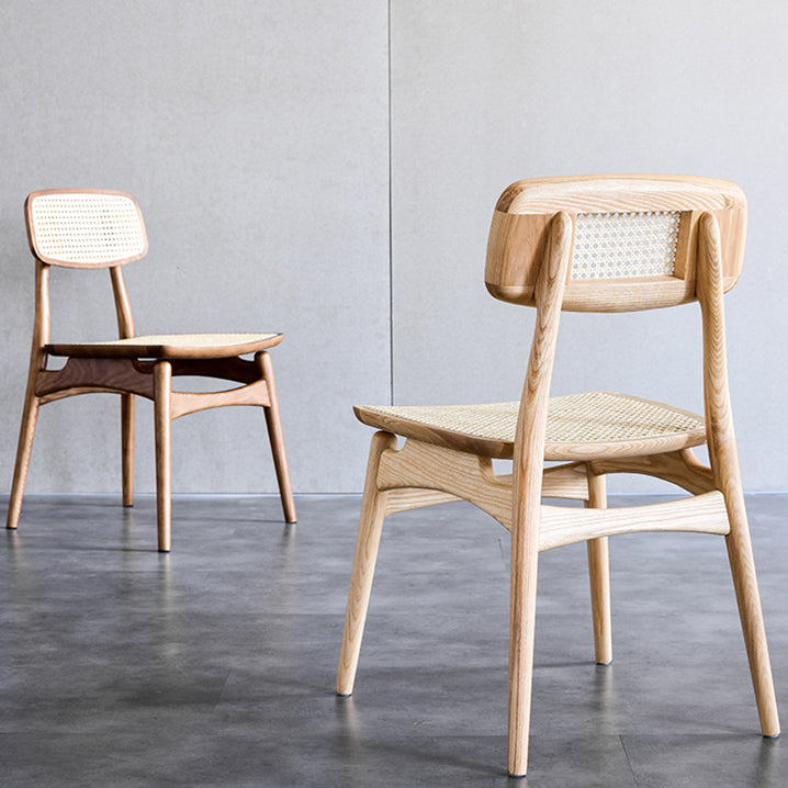 Solid Wood Side Chair Glam Style Indoor Dining Chair (Set of 2)