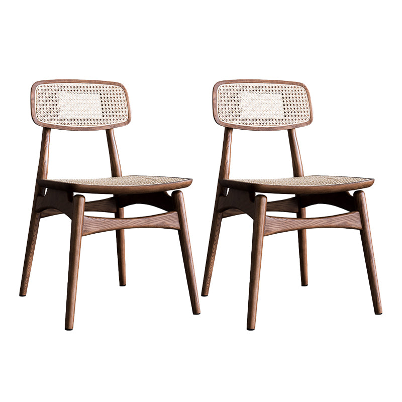 Solid Wood Side Chair Glam Style Indoor Dining Chair (Set of 2)