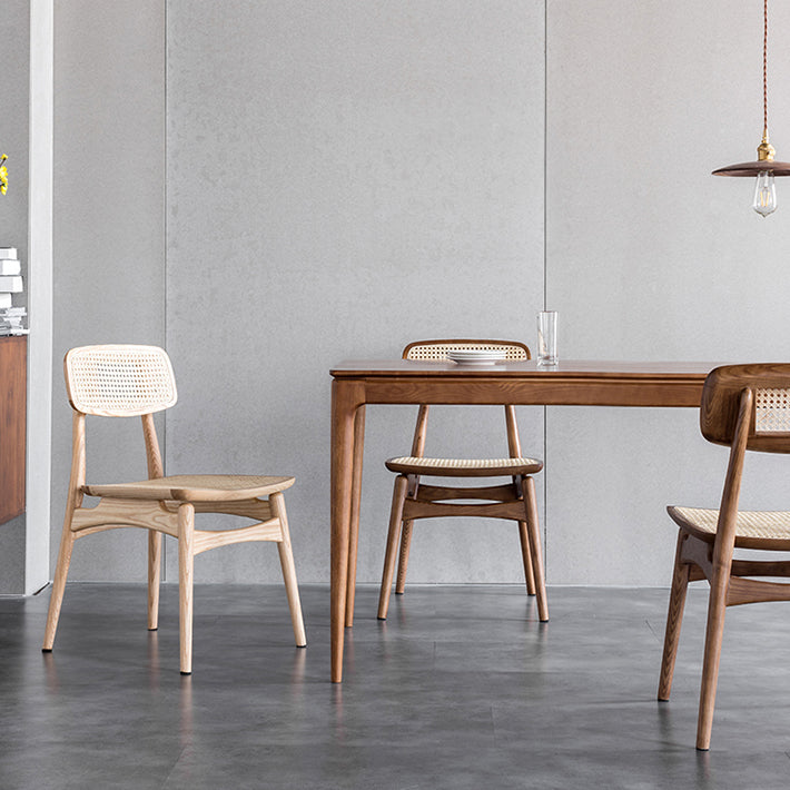 Solid Wood Side Chair Glam Style Indoor Dining Chair (Set of 2)