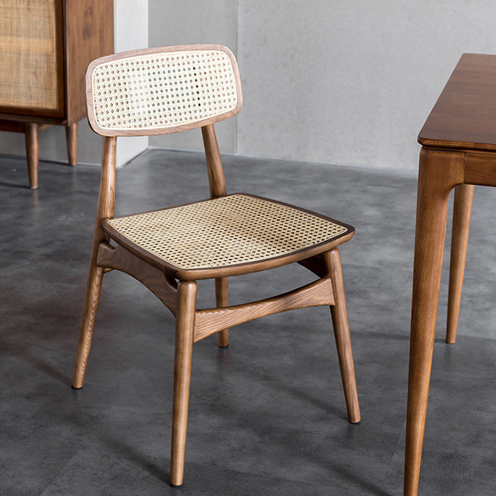 Solid Wood Side Chair Glam Style Indoor Dining Chair (Set of 2)
