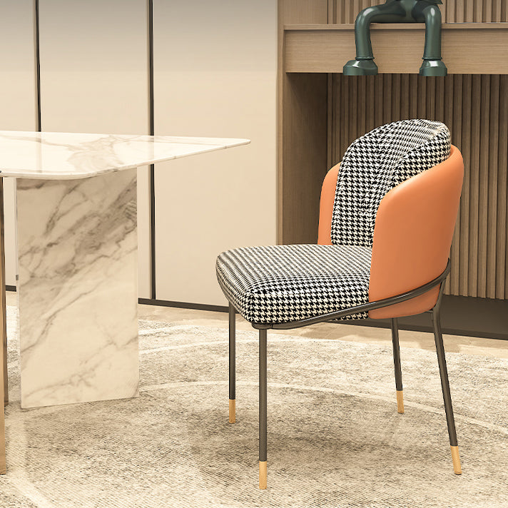 Parsons Side Chair Modern Style Linen Dining Chair for Dining Room