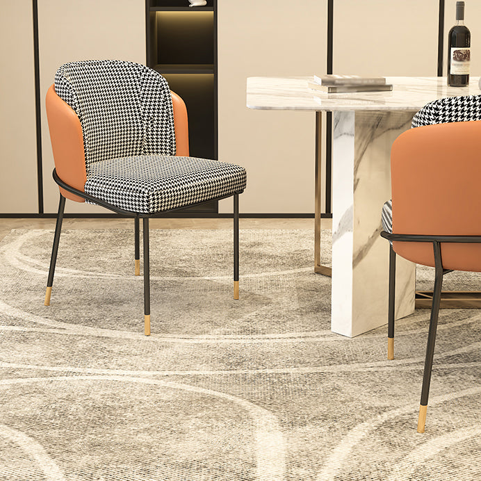 Parsons Side Chair Modern Style Linen Dining Chair for Dining Room
