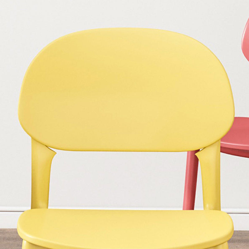 Contemporary Style Side Chair Plastic Open Back Dining Side Chair