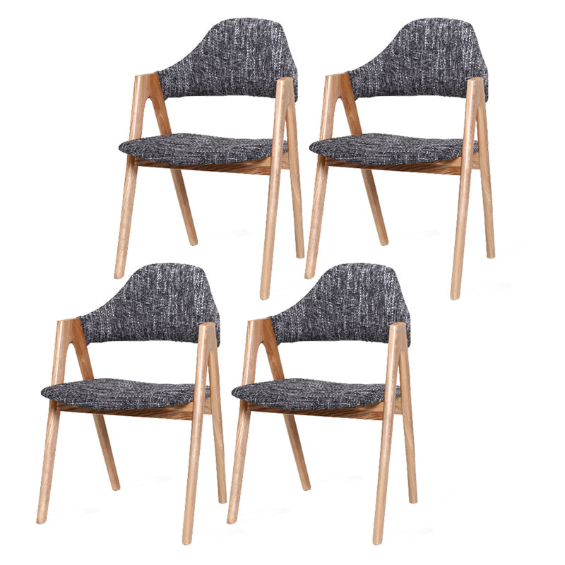 Kitchen Chairs Modern Solid Wood Armless Chairs for Dining Room