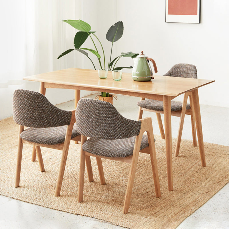 Kitchen Chairs Modern Solid Wood Armless Chairs for Dining Room