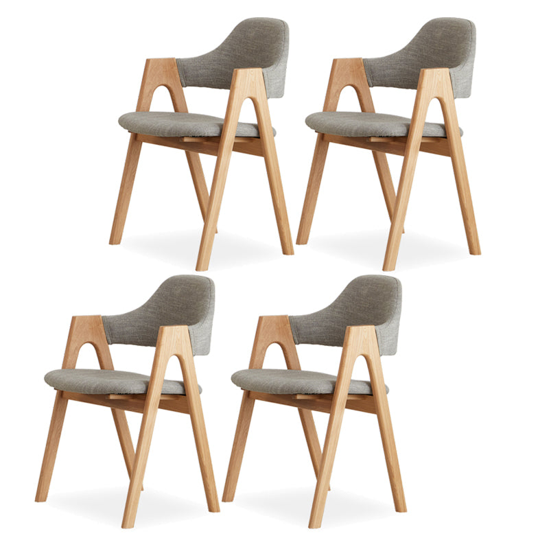 Kitchen Chairs Modern Solid Wood Armless Chairs for Dining Room