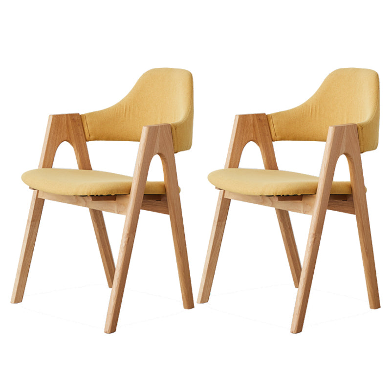 Kitchen Chairs Modern Solid Wood Armless Chairs for Dining Room