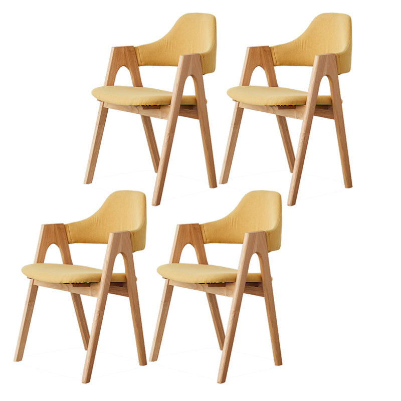Kitchen Chairs Modern Solid Wood Armless Chairs for Dining Room