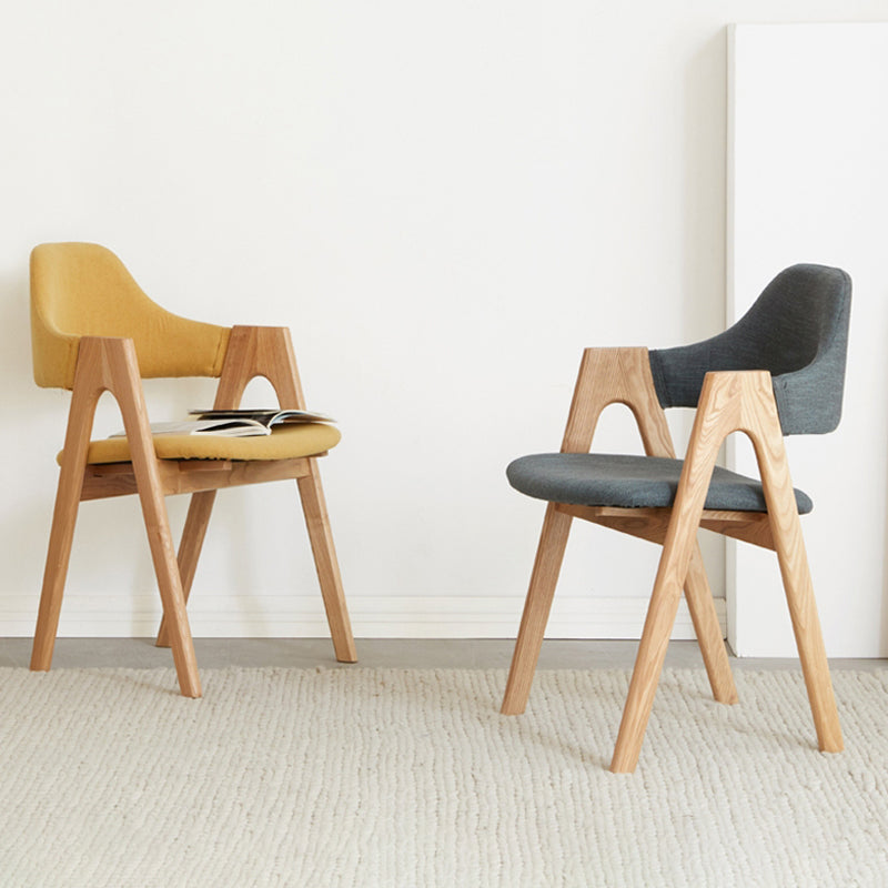 Kitchen Chairs Modern Solid Wood Armless Chairs for Dining Room